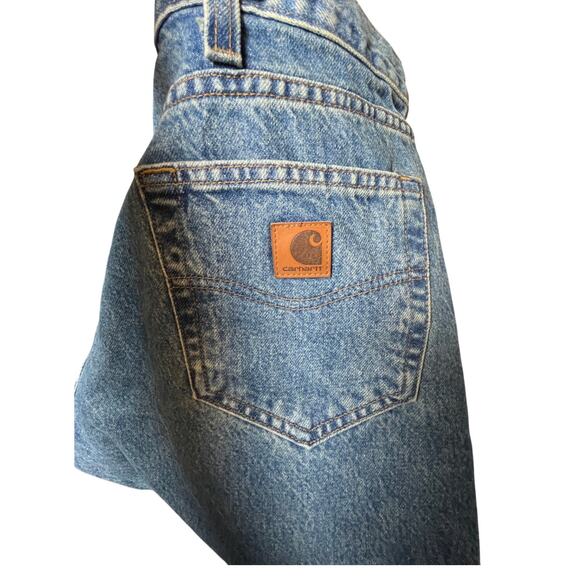 Carhartt USA Made Blue Denim‎ Jeans 40x34 NWT Straight Leg Workwear Vintage - Picture 11 of 14